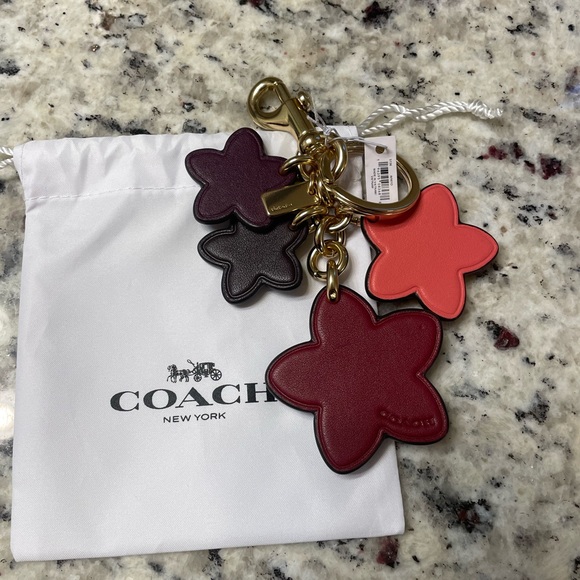 Coach wildflower mix bag charm - Oxblood - Picture 2 of 4